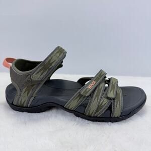 Teva Tirra Women’s Olive Strappy Sandals Size 6.5 NWOB